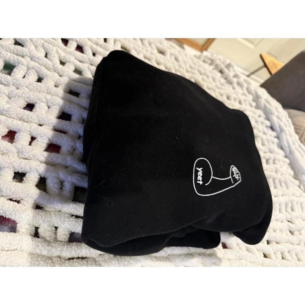 Lazar Unisex Fleece Hoodie yeet Large GUC Black Oversized Cozy Neutral